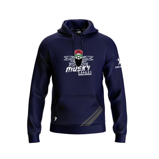 [FOLHSMNV-YXS-LOGO1] Decker Summit Hoodie (Youth XS, Navy, Logo 1)