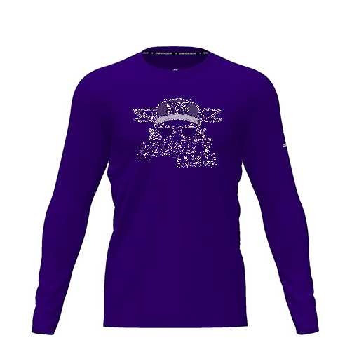 [CUS-DRIF-TEES-PER-CNK-LSL-PUR-YXS-LOGO3] Dri Fit Performance T-Shirt (Youth XS, Purple, Logo 3, Long Sleeve)