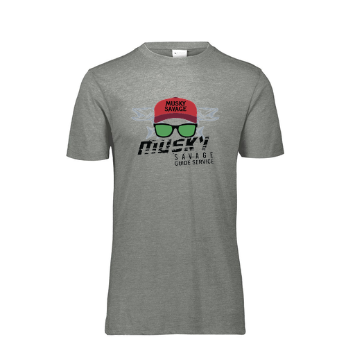 [FTSCUBGY-YS-LOGO3] Decker Youth Tri-Blend T-Shirt - Short Sleeve (Youth S, Gray, Logo 3)