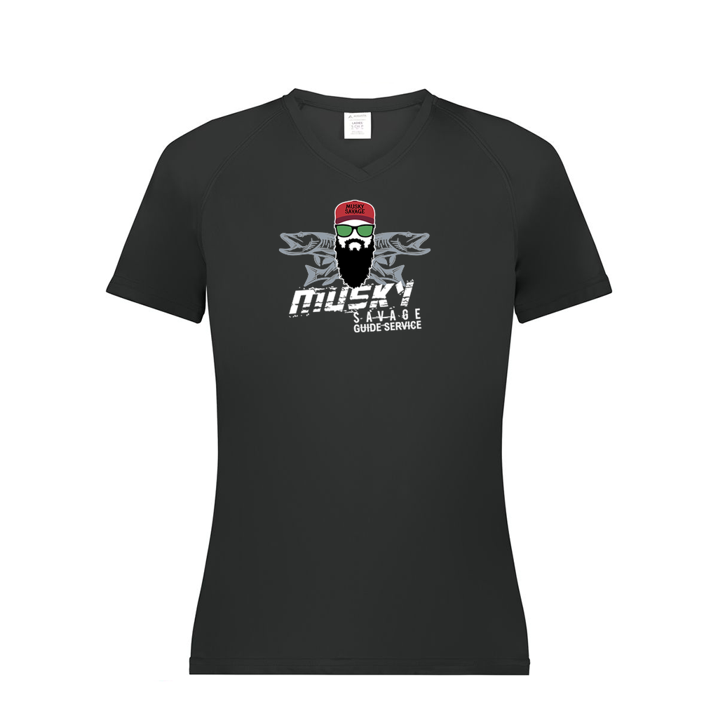 Ladies Smooth Sport V-Neck T-Shirt