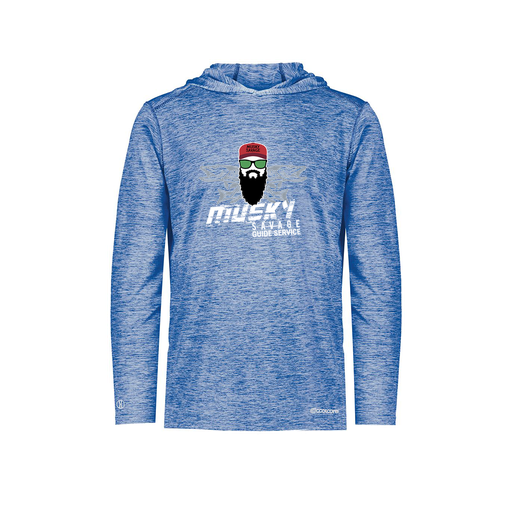 [FOLHCGRY-AS-LOGO1] Decker Men's Charge Hoodie (Adult S, Royal, Logo 1)