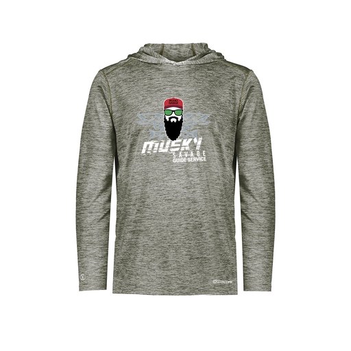 [FOLHCGGY-AS-LOGO1] Decker Men's Charge Hoodie (Adult S, Gray, Logo 1)