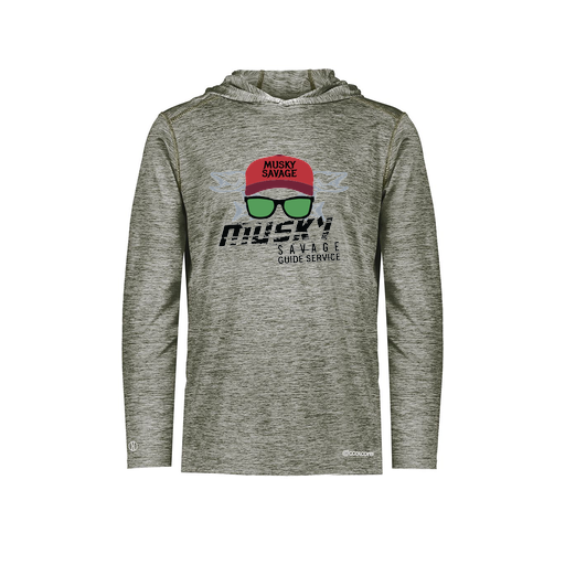 [FOLHCGGY-AS-LOGO3] Decker Men's Charge Hoodie (Adult S, Gray, Logo 3)