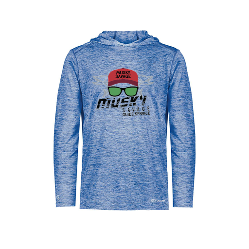 [FOLHCGRY-YS-LOGO3] Decker Youth Charge Hoodie (Youth S, Royal, Logo 3)