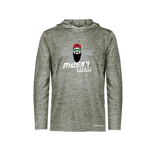 [FOLHCGGY-YS-LOGO1] Decker Youth Charge Hoodie (Youth S, Gray, Logo 1)