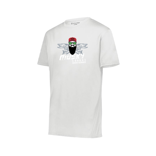 [222818.005.S-LOGO1] Men's Movement Dri Fit Shirt (Adult S, White, Logo 1)