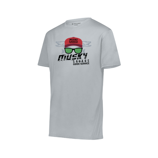 [222818.099.S-LOGO3] Men's Movement Dri Fit Shirt (Adult S, Silver, Logo 3)