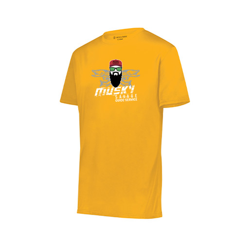 [222819.025.XXS-LOGO1] Youth Movement Dri Fit Shirt (Youth XXS, Athletic Gold, Logo 1)