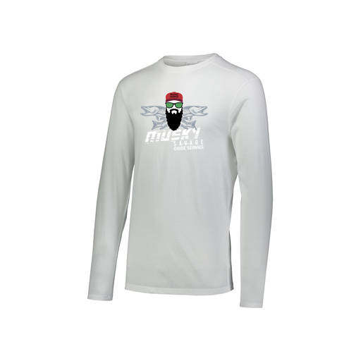 [3076.005.S-LOGO1] Youth LS Ultra-blend T-Shirt (Youth S, White, Logo 1)